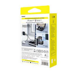 Baseus Chargeur mural GaN à 3 ports de 100 W avec câble C vers C de 10