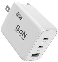 iCAN 65W 3-Port GaN PD Wall Charger(Open Box)