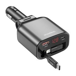 Choetech 105W 4-in-1 Digital Car Charger with 2.6ft 45W Type-C Cable