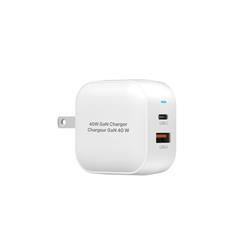 iCAN 40W Dual Ports Fast Wall Charger with USB-A and USB-C(Open Box)