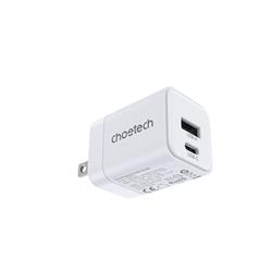 Choetech NexGen PD 30W 2-Port GaN Wall Charger,White