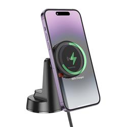 BOROFONE Magnetic Wireless Charging Car Holder, 100cm USB-C Cable(Open Box)