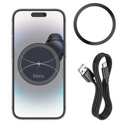 HOCO Support de voiture magnétique en métal avec charge sans fil rapid