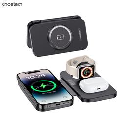 Choetech 3-in-1 Magnetic Wireless Charger(Open Box)