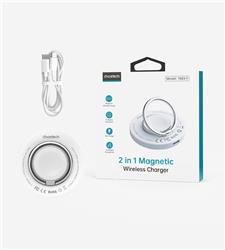 Choetech 2-in-1 15W Magnetic Wireless Charger with Kickstand(Open Box)