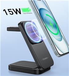 Choetech 15W 3-in-1 Foldable Wireless Charger, Removable Watch Charger(Open Box)