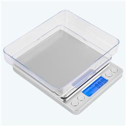 Mafiti Mini Digital Kitchen & Jewelry Grams Weight Scale with LCD Display(Battery no Include), Silver.