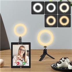 iCAN 5'' Adjustable Selfie Ring Light with Clip(Open Box)