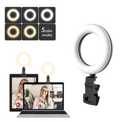iCAN 5'' Adjustable Selfie Ring Light with Clip(Open Box)