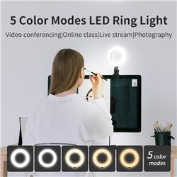 iCAN 5'' Adjustable Selfie Ring Light with Clip(Open Box)