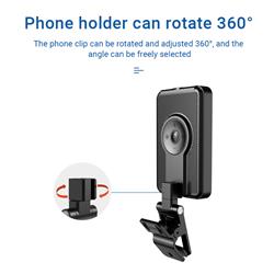 Lampe de vidéoconférence portable à LED iCAN 80 pour selfies