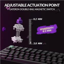 Keychron K2 HE 75 % Clavier Interrupteurs magnétiques