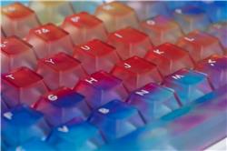 GXD Color Burst Foggy Transparent Keycap