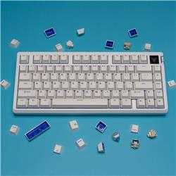 ARMOURY PD75M Clavier 75 % en aluminium, Blanc