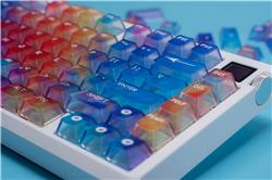 GXD Color Burst Foggy Transparent Keycap