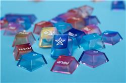 GXD Color Burst Foggy Transparent Keycap