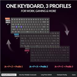 Keychron K2 HE 75 % Clavier Interrupteurs magnétiques