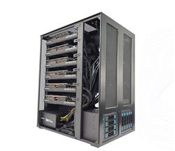GZOSMETA WS06A3 Six-Card Server Chassis,Supports 6 Game Cards