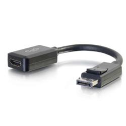 C2G DisplayPort Male to HDMI Female Adapter Converter (Black) - 8in