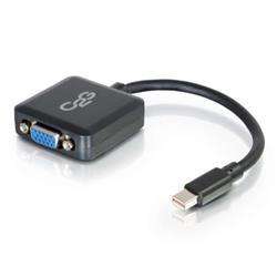 C2G 8in Mini DisplayPort Male to VGA Female Adapter Converter