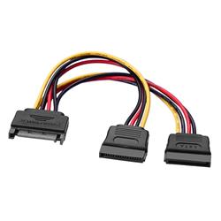 iCAN SATA Power Y Cable 15-pin 1 Male to 2 Female (ZGH-CP06)