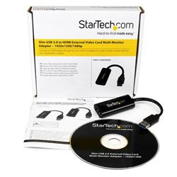 STARTECH Slim USB3.0 to HDMI External Video Card Multi Monitor Adapter(Open Box)