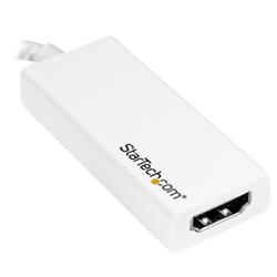 StarTech USB-C to HDMI Adapter - White (CDP2HDW) | -Hassle-free connection with the reversible USB-C connector | -Maximum porta