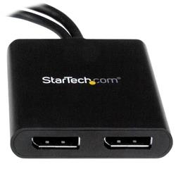 StarTech Mini DisplayPort to DisplayPort Multi-Monitor Splitter - 2-Port MST Hub (MSTMDP122DP) | -Maximize your productivity by