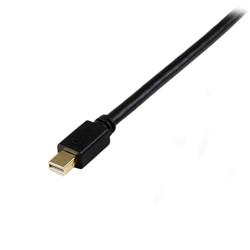 StarTech 6 ft Mini DisplayPort to DVI Active Adapter Converter Cable - mDP to DVI 1920x1200 - Black (MDP2DVIMM6BS) | -Active Mi