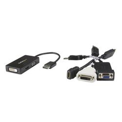 STARTECH Travel A/V adapter: 3-in-1 DisplayPort to VGA DVI or HDMI