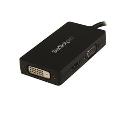 STARTECH Travel A/V adapter: 3-in-1 DisplayPort to VGA DVI or HDMI