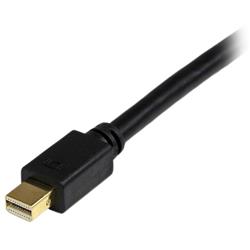 StarTech 3 ft Mini DisplayPort to DVI Adapter Converter Cable – Mini DP to DVI 1920x1200 - Black (MDP2DVIMM3B)