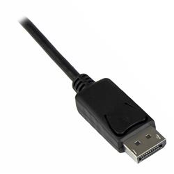 StarTech DisplayPort to VGA Adapter Cable with Audio - 6ft (2m) (DP2VGAAMM2M) | -Create a clutter-free work environment by plac