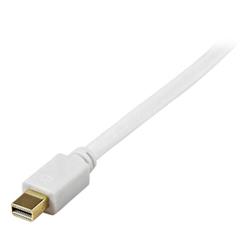 StarTech 6 ft Mini DisplayPort to DVI Active Adapter Converter Cable - mDP to DVI 1920x1200 - White (MDP2DVIMM6WS) | -Active Mi