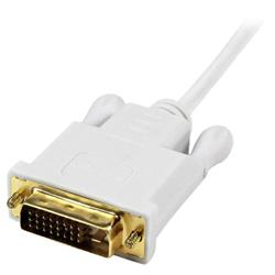 StarTech 3 ft Mini DisplayPort to DVI Active Adapter Converter Cable - mDP to DVI 1920x1200 - White (MDP2DVIMM3WS)