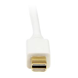 StarTech 10 ft Mini DisplayPort to DVI Adapter Converter Cable – Mini DP to DVI 1920x1200 - White (MDP2DVIMM10W)