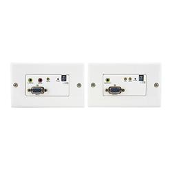 StarTech VGA Wall Plate Video Extender over Cat5 with Audio (STUTPWALLA) | -VGA video and audio extension up to 300m/950ft (Ple