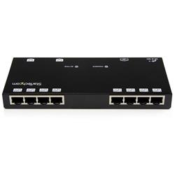 StarTech 8 Port VGA Video Extender over Cat 5 (ST1218T) | -Consists of 1 Base unit for distributing 8 ports through Cat5 and tw