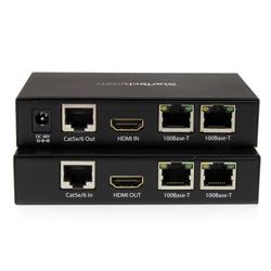 StarTech HDMI over Single Cat 5e/6 Extender with Power over Cable Ethernet and IR - 330 ft (ST121HDT4P)