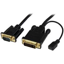 StarTech 6 ft DVI to VGA Active Converter Cable – DVI-D to VGA Adapter – 1920x1200 (DVI2VGAMM6)