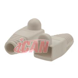 iCAN CAT5/CAT6 White Snagless Boots, 10 pcs