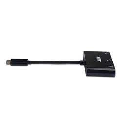 iCAN USB 3.1 Type C to HDMI 4K@30Hz + Type C Charging & Data transfer + USB 3.0 Adapter, Black(Open Box)