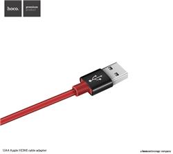 HOCO Lightning to HDMI Adapter, 2M, Black & Red