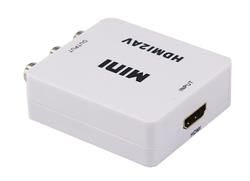 iCAN HDMI to 3RCA CVBS AV Composite Video Audio Converter, White(Open Box)