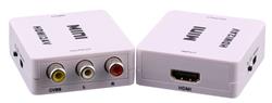 iCAN HDMI to 3RCA CVBS AV Composite Video Audio Converter, White(Open Box)