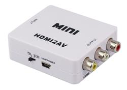 iCAN HDMI to 3RCA CVBS AV Composite Video Audio Converter, White(Open Box)