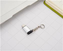 FLITOP Micro USB to Lightning Adapter with Key Chain, Silver