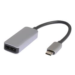 iCAN USB 3.1 Type C to DisplayPort 4K @ 60Hz Adapter, Aluminum, Grey