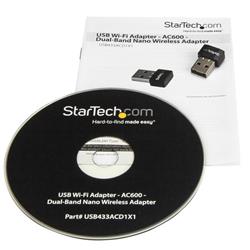 StarTech.com (USB433ACD1X1) Adaptateur et Carte R&eacute;seau Sans Fil