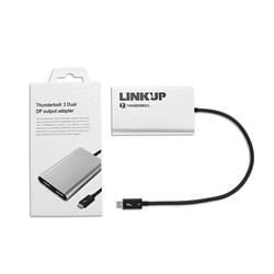 LINKUP Thunderbolt 3 Certified Dual DisplayPort 4K Adapter